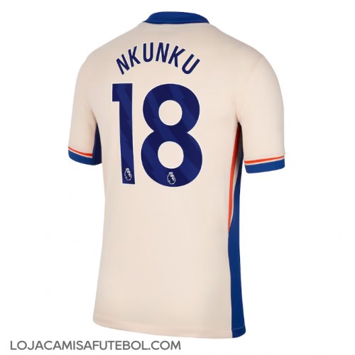 Camisa de Futebol Chelsea Christopher Nkunku #18 Equipamento Secundário 2024-25 Manga Curta